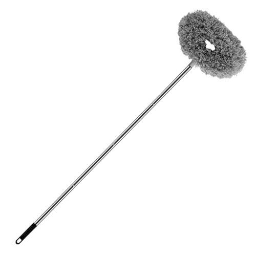 Deckenventilator Duster tragbar, wiederverwendbarer runder Reiniger mit 55 Zoll langem Griff für Home Office Deckenventilator Duster tragbar, wiederverwendbarer runder Reiniger mit 55 Zoll langem Griff für Home Office von Licsaliwe