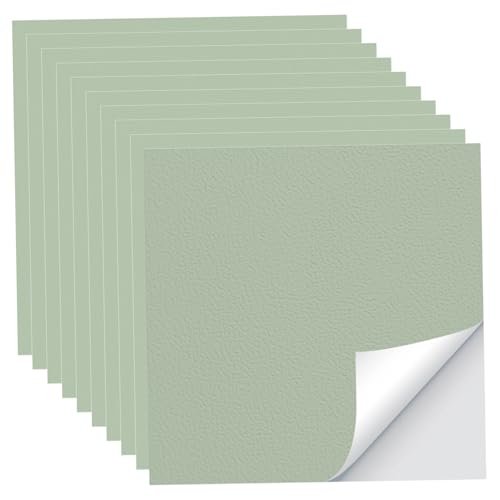 Grüne Fliesenaufkleber, 10pcs wasserdichte strukturierte Vinyl-Selbstklebung für Badezimmerküche/ 6x6 Zoll Grüne Fliesenaufkleber, 10pcs wasserdichte strukturierte Vinyl-Selbstklebung für Badezimmerküche/ 6x6 Zoll von Licsaliwe