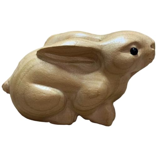 Holzhasenstatue, Simulation Cartoon Kaninchendekor für Innenhome Desk Regal Dekoration/3.35x1, 77 Zoll Holzhasenstatue, Simulation Cartoon Kaninchendekor für Innenhome Desk Regal Dekoration/3.35x1, 77 Zoll von Licsaliwe
