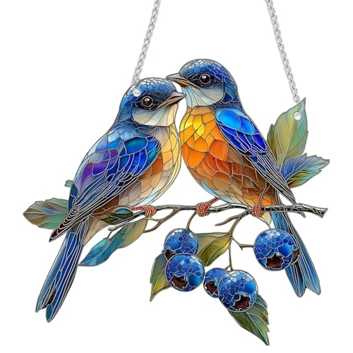 Hummingbird Buntglas, lebendiges Acryl -Sonnenfänger Fenster für Innenräume, Außengarten, Wohnkultur/ 7.87x7.32 Hummingbird Buntglas, lebendiges Acryl -Sonnenfänger Fenster für Innenräume, Außengarten, Wohnkultur/ 7.87x7.32 von Licsaliwe