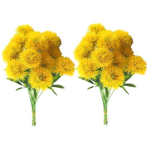 Licsaliwe 20pcs Löwenzahn, 9, 5 Zoll gelbe künstliche Blüten mit Stamm zur Dekoration, Arrangement Licsaliwe 20pcs Löwenzahn, 9, 5 Zoll gelbe künstliche Blüten mit Stamm zur Dekoration, Arrangement von Licsaliwe