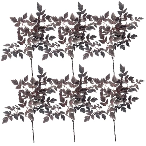 Licsaliwe Cimicifuga -Stängel, 6pcs realistische Herbstblumen -Seidenzweige für Halloween -Vase, Hochzeit, Manteldekor/24 Zoll von Licsaliwe