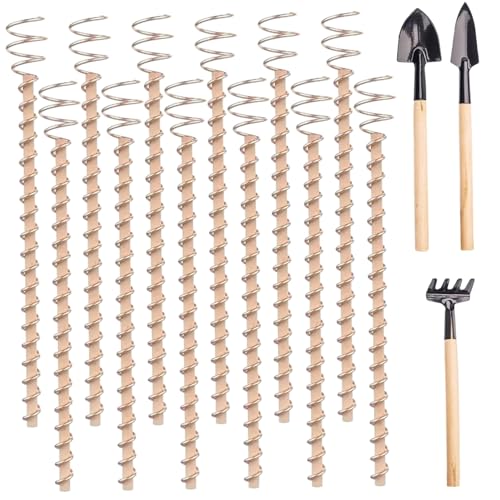 Elektrokulturanlagenpfahl, 10 Prozent Kupfergarteneinsätze, Tensor -Rings -Kit mit Gartenschaufeln für das Wachstum von Pflanzen/Obst/Gemüse Elektrokulturanlagenpfahl, 10 Prozent Kupfergarteneinsätze, Tensor -Rings -Kit mit Gartenschaufeln für das Wachstum von Pflanzen/Obst/Gemüse von Licsaliwe