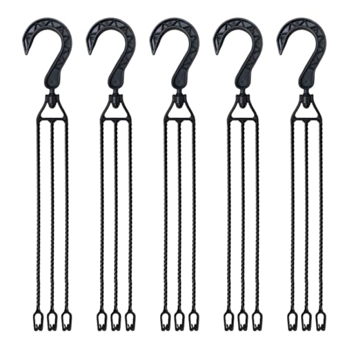 Licsaliwe Hängende Korbhaken 15, 8, 5pcs rotierende Pflanzentopfbügel mit 3 Haken für Blütentopf, Vogelhäuschen, Laternen Licsaliwe Hängende Korbhaken 15, 8, 5pcs rotierende Pflanzentopfbügel mit 3 Haken für Blütentopf, Vogelhäuschen, Laternen von Licsaliwe