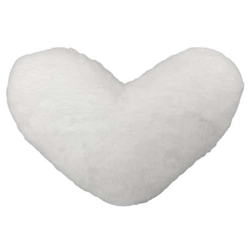 Licsaliwe Herzkissen, weiches weißes Herzkissen, für Bett, Sofa, Wohnzimmerdekor/ 18x14 Zoll Licsaliwe Herzkissen, weiches weißes Herzkissen, für Bett, Sofa, Wohnzimmerdekor/ 18x14 Zoll von Licsaliwe