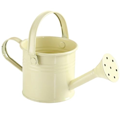 Licsaliwe Kleine Metallwässerung, rostbezogene tragbare Innengarten -Gartenwässerungswerkzeug für Kinder/ 2.8x4.7 (Beige) von Licsaliwe