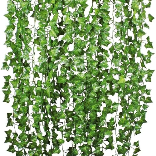 Licsaliwe Künstliche hängende Weinreben, 12pcs Ivypflanzen, realistisches DIY -Grün für Wall Hochzeitsfeier Garten Wohnkultur/6, 9ft Licsaliwe Künstliche hängende Weinreben, 12pcs Ivypflanzen, realistisches DIY -Grün für Wall Hochzeitsfeier Garten Wohnkultur/6, 9ft von Licsaliwe