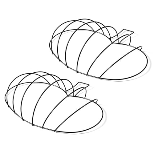 Licsaliwe Kürbiskranzform, 2pcs Metall -geformte Drahtrahmen für Blumen Halloween, Bastelurlaubsdekor, robust von Licsaliwe
