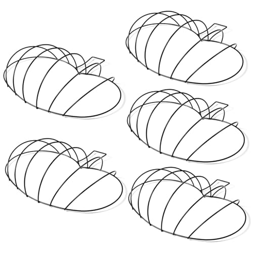 Licsaliwe Kürbiskranzform Metall, 5pcs DIY Blumengarten Halloween Kranzrahmen für Handwerk, Zuhause, Partydekoration von Licsaliwe