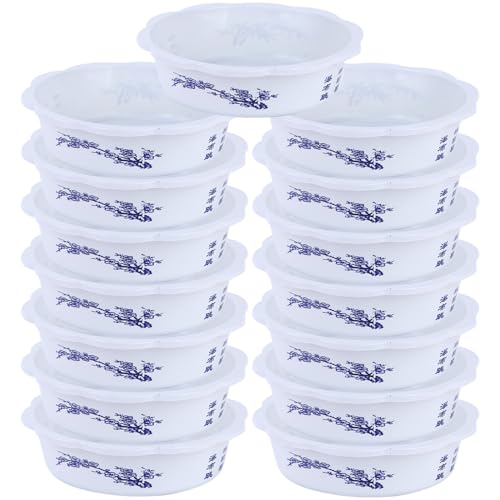 Licsaliwe Lotus Bowl Pflanzer 15pcs, runder plastischer Hydroponic -Topf für Wasseranlagen, Innenräume im Innenraum im Außenwasserpflanzenbehälter von Licsaliwe