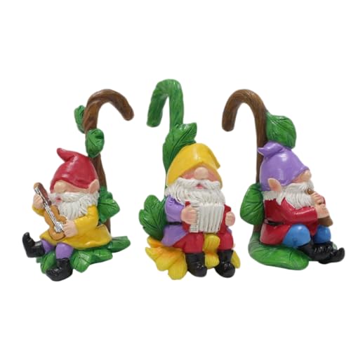 Licsaliwe Mini -Gnom -Figuren, 3pcs Harz hängende Pflanzerdekor für Garten Yard Zaun Terrasse Landschaftsschmuck Licsaliwe Mini -Gnom -Figuren, 3pcs Harz hängende Pflanzerdekor für Garten Yard Zaun Terrasse Landschaftsschmuck von Licsaliwe