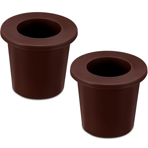 Licsaliwe Patio-Regenschatz-Lochring, 2pcs Flexibler Silikoneinsatz für 2-2, 5-Zoll-Tischloch, Stabilisator-Ständer Accessoire für Outdoor-Terrassenmöbel von Licsaliwe