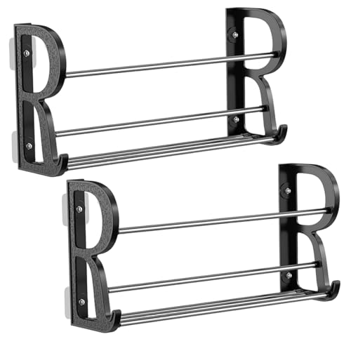 Licsaliwe Wandmontierte Schuhregale, 2pcs Doppelschicht mit Haken, Kleberorganisator für den Flur, Badezimmer Licsaliwe Wandmontierte Schuhregale, 2pcs Doppelschicht mit Haken, Kleberorganisator für den Flur, Badezimmer von Licsaliwe