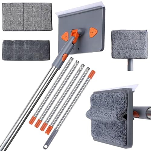 Licsaliwe Wandwischmop mit 6 Pads und 5 Stangen, 79 -Zoll -Basahplettsreinigungswerkzeug, abnehmbare Hangable -Hausreinigung Licsaliwe Wandwischmop mit 6 Pads und 5 Stangen, 79 -Zoll -Basahplettsreinigungswerkzeug, abnehmbare Hangable -Hausreinigung von Licsaliwe