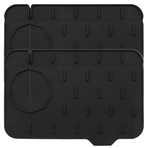 Spüle Spülung Guard, 2pcs Mini Küchenarmatur, doppelseitiger Taps Spüle Splash Guard Neigte Hang für, Badezimmer, Ecke, Schütze Arbeitsplatte/8, 3 x 5, 7 in von Licsaliwe