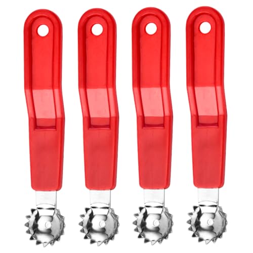 Tomaten Corer -Werkzeug, 4pcs Edelstahl -Obsthüller mit Komfortgriff für Erdbeer -Kirschwassermelone Tomaten Corer -Werkzeug, 4pcs Edelstahl -Obsthüller mit Komfortgriff für Erdbeer -Kirschwassermelone von Licsaliwe