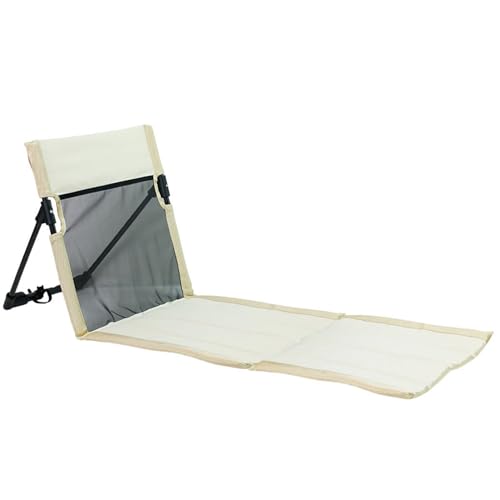 Tragbarer Strandmatten -Lounge Stuhl, gefaltetem atmungsaktives Mesh -Liege für Pool -Camping -Angelreisen (beige) von Licsaliwe
