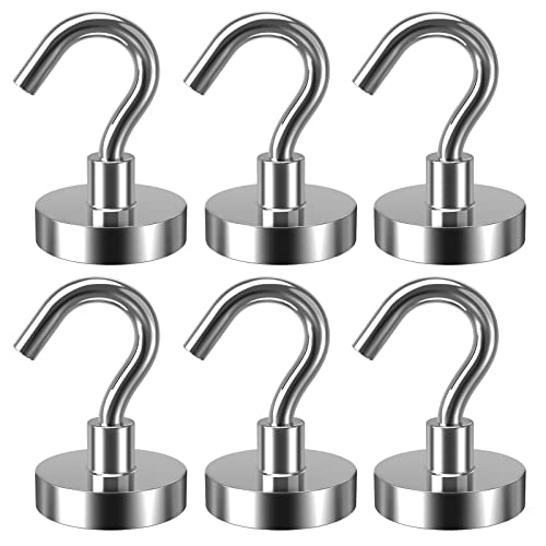 Lictin Magnethaken Haftkraft 38kg Neodym Magnet Hacken Magnethaken Extra Stark 6 Stücke Lictin Magnethaken Haftkraft 38kg Neodym Magnet Hacken Magnethaken Extra Stark 6 Stücke von Lictin