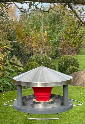 LicusDesign Vogelhaus zum Aufhängen wetterfest Vogelfutterhaus Vogelfutterspender Futterhaus Vögel Vogelhäuschen Futterstation hängend Vogel Futterhaus außergewöhnlich Vogelfutterstation Bird Feeder von LicusDesign