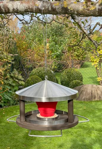 LicusDesign Vogelhaus zum Aufhängen wetterfest aus Edelstahl - Vogelfutterhaus - Futterhaus für Vögel hängend, Vogel Futterhaus modern - Vogelhäuschen, Vogelfutterspender Vogelfutterstation LicusDesign Vogelhaus zum Aufhängen wetterfest aus Edelstahl - Vogelfutterhaus - Futterhaus für Vögel hängend, Vogel Futterhaus modern - Vogelhäuschen, Vogelfutterspender Vogelfutterstation von LicusDesign