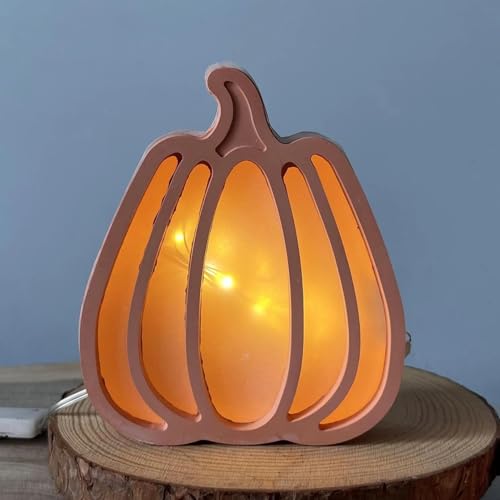 Silikonform Kürbis Deko | Silikonformen Gießformen Herbst, Halloween Kürbis Silikonform Gießformen Silikon, Gipsformen zum Gießen für Herbstdeko Halloweendeko (A) von Lidary