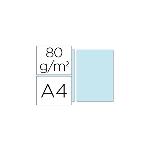 Einfarbig Papier DIN A4 – hellblau von Liderpapel