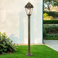 Wegeleuchte außen Messing 100 cm Rustikal in Antik E27 von Lido Light Fixture Man. LTD