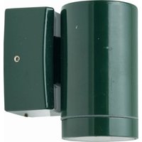 Wand Außenleuchte Echt-Messing H: 10 cm IP64 Grün GU10 von Lido