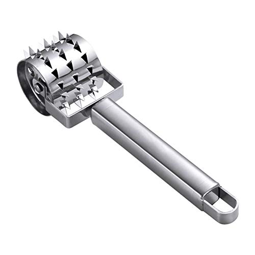 Lidylinashop Fleisch zart Machen Edelstahl Fleischzartmacher Edelstahl Tenderiser Fleisch pfünder Steak tenderiser Robust Fleisch Hammer von Lidylinashop