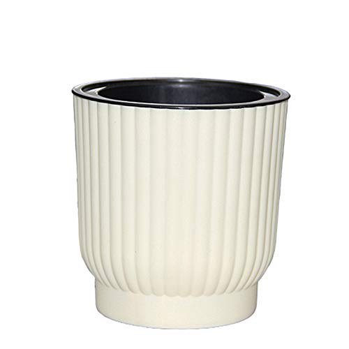 Lidylinashop Selbstgießender Blumentopf Blumentopf Mit Bewässerungssystem Kleine Pflanze Töpfe Innen Große Blumentopf Anlage Töpfe Kunststoff Indoor Blumentopf White,10cm von Lidylinashop