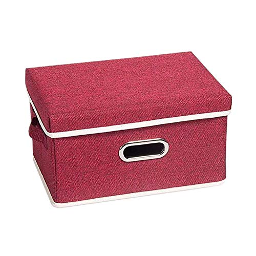 Lidylinashop aufbewahrungsboxen mit Deckel Set aufbewahrungsbox Aufbewahrungsboxen für Kleidung Aufbewahrungsboxen aus Stoff Spielzeugkisten und Lagerung groß red,L von Lidylinashop