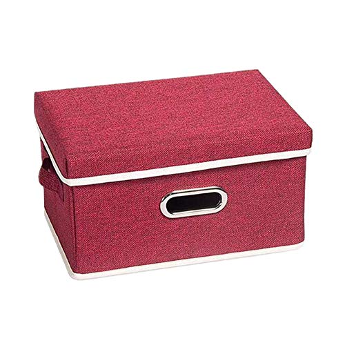 Lidylinashop aufbewahrungsboxen mit Deckel Set aufbewahrungsbox Aufbewahrungsboxen für Kleidung Aufbewahrungsboxen aus Stoff Spielzeugkisten und Lagerung groß red,S von Lidylinashop