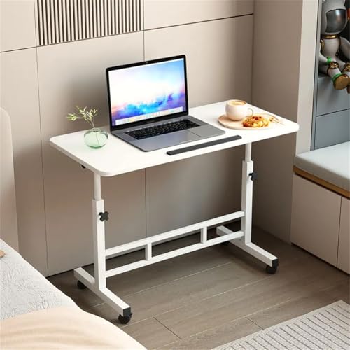 Lidzopas Höhenverstellbarer Schreibtisch, Steh-Sitz-Tisch Mit Rollen, Mobiler Computertisch Stehpult Verstellbarer PC Tisch Standing Desk Für Home Office von Lidzopas