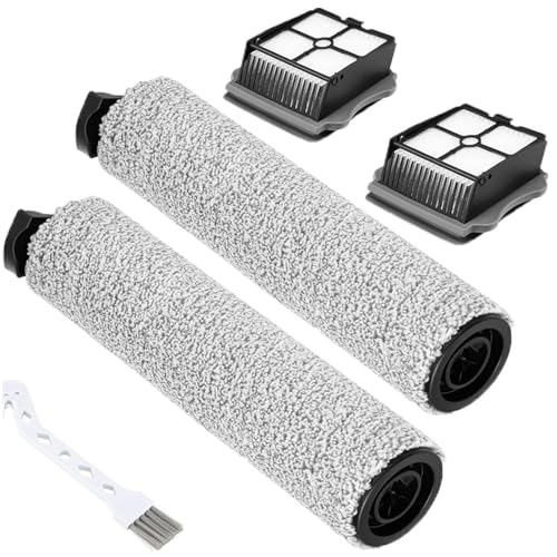 Zubehörset für Tineco Floor One S5 Combo Ersatzteile Bürstenrollen und HEPA Filter Kompatibel mit Tineco S5 Combo 2 Bürstenrollen + 2 Filter + 1 Reinigungsbürste von LieIe