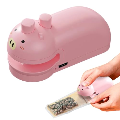 Lieawy Beutelversiegler | Mini Magnetischer Beutelversiegler Handheld - Frischhalte-Hitzesiegel Handbetrieb Cartoon-Design Für Küche Snacks Fleisch Aufbewahrung Lieawy Beutelversiegler | Mini Magnetischer Beutelversiegler Handheld - Frischhalte-Hitzesiegel Handbetrieb Cartoon-Design Für Küche Snacks Fleisch Aufbewahrung von Lieawy