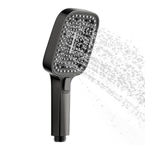 Lieawy Handheld Duschkopf | Quadratischer Duschkopf Hochdruck Starker Strahl | Verstopfungsresistenter Wassersprüher Für Badezimmer Dusche Haushalt Studentenwohnung Hotel Badewanne | Kinder Haustiere Lieawy Handheld Duschkopf | Quadratischer Duschkopf Hochdruck Starker Strahl | Verstopfungsresistenter Wassersprüher Für Badezimmer Dusche Haushalt Studentenwohnung Hotel Badewanne | Kinder Haustiere von Lieawy