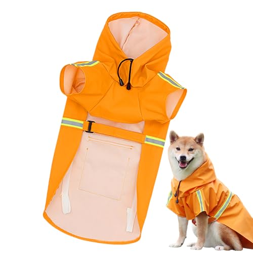 Lieawy Hunderegenmantel, Hunderegenponcho | Wasserdichter und winddichter Haustier-Regenmantel - Winddichter Regenmantel. Leicht tragbarer, atmungsaktiver, Verstellbarer Haustiermantel mit Kapuze zum Lieawy Hunderegenmantel, Hunderegenponcho | Wasserdichter und winddichter Haustier-Regenmantel - Winddichter Regenmantel. Leicht tragbarer, atmungsaktiver, Verstellbarer Haustiermantel mit Kapuze zum von Lieawy
