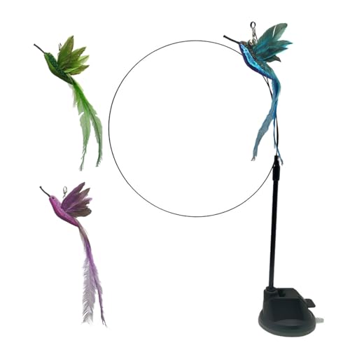 Lieawy Katzenangel | Katzenangel mit Federn | 3 Stücke Lustiges Saugnapf Spielzeug Interaktiv Für Jagdspiele Verfolgung Apportieren Entspannung Lieawy Katzenangel | Katzenangel mit Federn | 3 Stücke Lustiges Saugnapf Spielzeug Interaktiv Für Jagdspiele Verfolgung Apportieren Entspannung von Lieawy