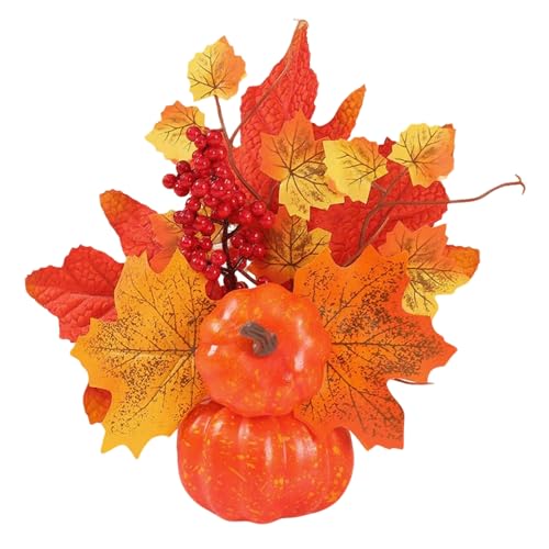Lieawy Künstliche Kürbisse Herbst Deko - Zierkürbisse Mit Ahornblätter Und Sonnenblumen, Kürbis Herbst Dekoration Ornamente, 20 X 19 cm, Für Halloween Thanksgiving Herbstdeko Tischdekos Lieawy Künstliche Kürbisse Herbst Deko - Zierkürbisse Mit Ahornblätter Und Sonnenblumen, Kürbis Herbst Dekoration Ornamente, 20 X 19 cm, Für Halloween Thanksgiving Herbstdeko Tischdekos von Lieawy
