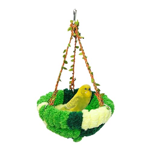 Lieawy Warme Vogel Hängematte, Plüschiges Winter Kuscheliges Papageiennest, Zubehör Für Schlafen Nisten Spielen Verstecken Winter Voliere Heimdekoration Lieawy Warme Vogel Hängematte, Plüschiges Winter Kuscheliges Papageiennest, Zubehör Für Schlafen Nisten Spielen Verstecken Winter Voliere Heimdekoration von Lieawy