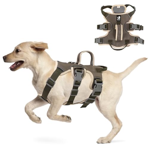 LiebeDD Hundegeschirr für Kleine Mittelgroße Hunde Welpen Geschirr, Anti Zug Geschirr Hund Sicherheitsgeschirr Ausbruchsicher, Panikgeschirr für Hunde Zuggeschirr Hund, Armee Grün, M LiebeDD Hundegeschirr für Kleine Mittelgroße Hunde Welpen Geschirr, Anti Zug Geschirr Hund Sicherheitsgeschirr Ausbruchsicher, Panikgeschirr für Hunde Zuggeschirr Hund, Armee Grün, M von LiebeDD