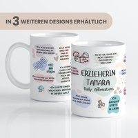 Geschenk Erzieherin, Personalisierte Tasse Mit Name, Geschenkidee Abschiedsgeschenk Kindergarten, Dankeschön Erzieherin Geschenk Erzieherin, Personalisierte Tasse Mit Name, Geschenkidee Abschiedsgeschenk Kindergarten, Dankeschön Erzieherin von LiebeVerschenkenDE