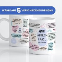 Kaffeetasse Anti-Stress Affirmationen, Geschenke Kollegin, Mentale Stärke, Geschenk Lieblingsfreundin, Dankeschön, Abschiedsgeschenk von LiebeVerschenkenDE