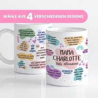 Mama Affirmations Tasse Personalisiert, Geschenk Junge Mama, Werdende Geschenk, Tasse, Für Mütter, Freundin Mama Affirmations Tasse Personalisiert, Geschenk Junge Mama, Werdende Geschenk, Tasse, Für Mütter, Freundin von LiebeVerschenkenDE