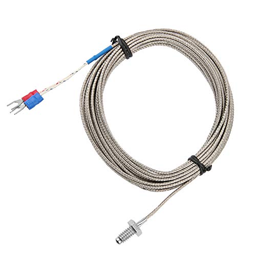 1-5M Länge Thermoelement Typ K Kabel M6 BSW Gewinde Temperaturmesssonde K Thermoelement Sensoren mit Großem Messbereich(4m) von LiebeWH
