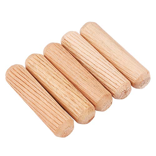 100 Stück/Set Holzdübelstifte M10 Holzdübel, Kreuzmaserung, DIY-Holzstifte für Möbel M10 X 40 Mm von LiebeWH