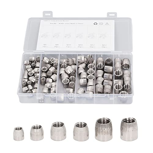 100 Stücke 304 Edelstahl Konische Mutter 6mm 8mm 10mm 12mm Implosion Expansion Konische Mutter 4 Arten Rändel Implosion Konus Mutter von LiebeWH