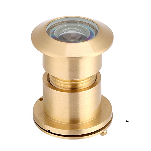 28 Mm Türspion mit Weitem Betrachtungswinkel und Strapazierfähiger Sichtschutzabdeckung, Golden (Gold) von LiebeWH