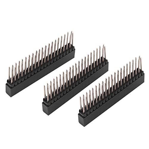 3 Stück 2 x 20 Stifte Pin Header Buchsenleiste Extra Hoher Weiblicher Stift mit 2,54 m Abstand Weiblicher Stiftkopfbuchse Kompatibel mit, PCB 3 Stück 2 x 20 Stifte Pin Header Buchsenleiste Extra Hoher Weiblicher Stift mit 2,54 m Abstand Weiblicher Stiftkopfbuchse Kompatibel mit, PCB von LiebeWH