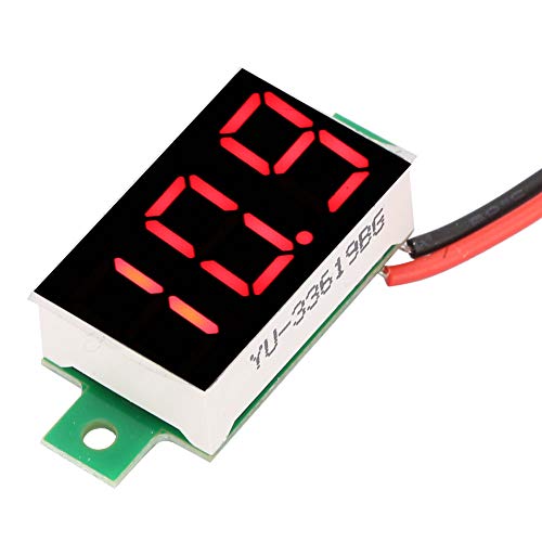 5 Stücke Mini Digital Voltmeter Spannungsprüfer LED DC 2,4 V 30 V Spannungsmesser 0,36 Zoll Zweidraht Voltmeter 5 Farben Digital Tube Voltmeter Messgerät Tester von LiebeWH